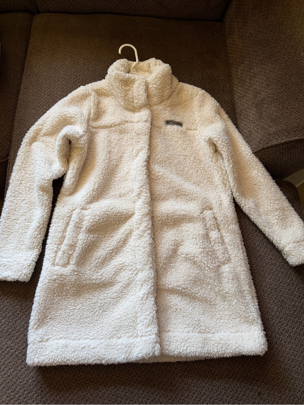 Columbia Cream Sherpa Puffer Coat for Women